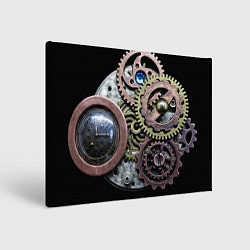 Картина прямоугольная Mechanism of gears in Steampunk style