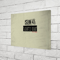 Холст прямоугольный Sum 41 - The Acoustics Full Album, цвет: 3D-принт — фото 2