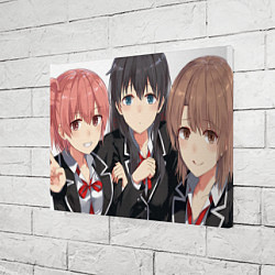 Холст прямоугольный Yui team OreGairu, цвет: 3D-принт — фото 2