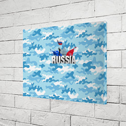Холст прямоугольный Russia: синий камфуляж, цвет: 3D-принт — фото 2