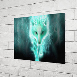 Холст прямоугольный Волк из света, цвет: 3D-принт — фото 2