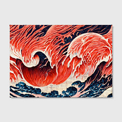 Холст прямоугольный Великая красная волна, цвет: 3D-принт — фото 2