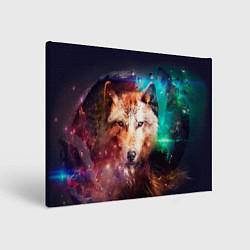 Холст прямоугольный Сказочная волчица, цвет: 3D-принт