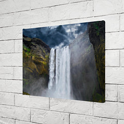 Холст прямоугольный Водопад Скогафосс, цвет: 3D-принт — фото 2