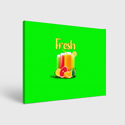 Картина прямоугольная Фруктовые соки Fresh