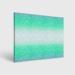 Холст прямоугольный Абстрактная волна градиентный паттерн, цвет: 3D-принт