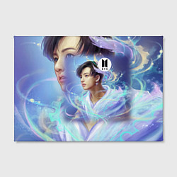 Холст прямоугольный BTS JK, цвет: 3D-принт — фото 2