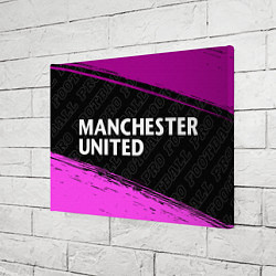 Холст прямоугольный Manchester United pro football: надпись и символ, цвет: 3D-принт — фото 2
