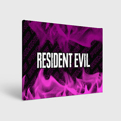 Холст прямоугольный Resident Evil pro gaming: надпись и символ, цвет: 3D-принт