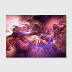 Холст прямоугольный Необычное фиолетовое облако, цвет: 3D-принт — фото 2