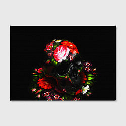 Холст прямоугольный Череп Жостовская роспись, цвет: 3D-принт — фото 2