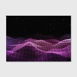 Холст прямоугольный Retro wave night, цвет: 3D-принт — фото 2