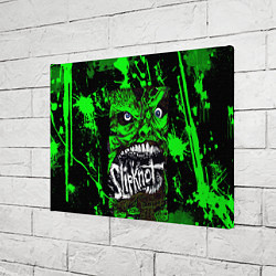 Холст прямоугольный Slipknot - green monster по, цвет: 3D-принт — фото 2