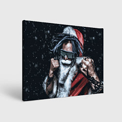 Картина прямоугольная Cool Santa Rastaman