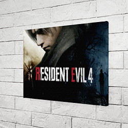 Холст прямоугольный Леон Resident evil 4 remake, цвет: 3D-принт — фото 2