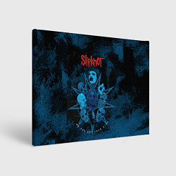 Холст прямоугольный Slipknot blue, цвет: 3D-принт