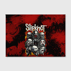 Холст прямоугольный Slipknot rock, цвет: 3D-принт — фото 2