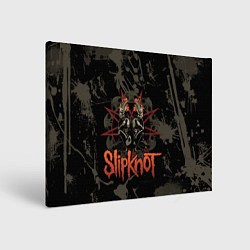 Холст прямоугольный Slipknot dark satan, цвет: 3D-принт