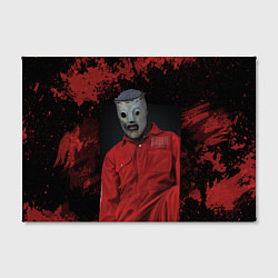 Холст прямоугольный Slipknot red & black, цвет: 3D-принт — фото 2
