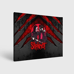 Холст прямоугольный Slipknot black and red, цвет: 3D-принт