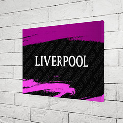Холст прямоугольный Liverpool pro football: надпись и символ, цвет: 3D-принт — фото 2