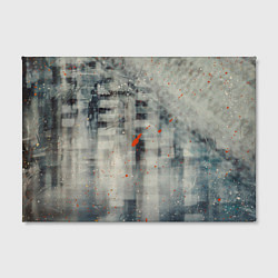 Холст прямоугольный Серый туман и оранжевые краски, цвет: 3D-принт — фото 2