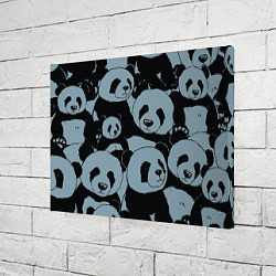 Холст прямоугольный Panda summer song, цвет: 3D-принт — фото 2