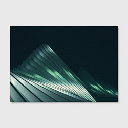 Холст прямоугольный Геометрические сияющие металлические листы, цвет: 3D-принт — фото 2