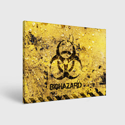 Холст прямоугольный Danger biohazard, цвет: 3D-принт