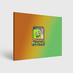 Холст прямоугольный My Singing Monsters - Зерномех, цвет: 3D-принт