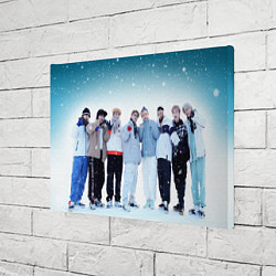 Холст прямоугольный Stray Kids winter, цвет: 3D-принт — фото 2