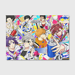 Холст прямоугольный Blue lock team, цвет: 3D-принт — фото 2
