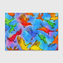 Холст прямоугольный Акварельные крылья, цвет: 3D-принт — фото 2