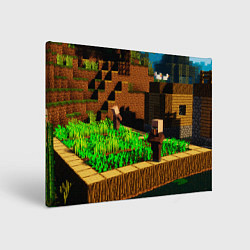 Холст прямоугольный Minecraft ферма, цвет: 3D-принт