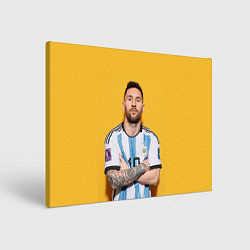 Холст прямоугольный Lionel Messi 10, цвет: 3D-принт