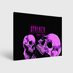 Холст прямоугольный Stalker skull, цвет: 3D-принт