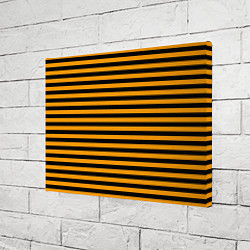 Холст прямоугольный Черно-оранжевые полосы - пчелиный образ, цвет: 3D-принт — фото 2