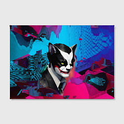 Холст прямоугольный Dude-cat - neural network - pop art, цвет: 3D-принт — фото 2