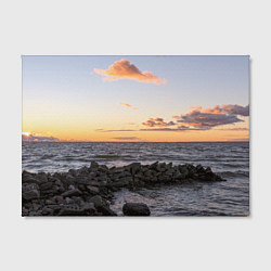 Холст прямоугольный Закат солнца на Финском заливе, цвет: 3D-принт — фото 2