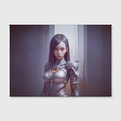 Холст прямоугольный Девушка киберпанк, цвет: 3D-принт — фото 2