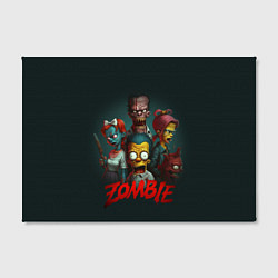 Холст прямоугольный Zombie simpsons, цвет: 3D-принт — фото 2
