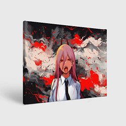 Картина прямоугольная Демон Пауэр - Человек бензопила