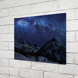 Холст прямоугольный Снежные горы и космос, цвет: 3D-принт — фото 2