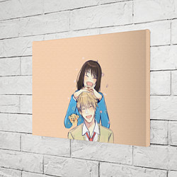 Холст прямоугольный Мицуми и Сосуке - Долой безделье, цвет: 3D-принт — фото 2