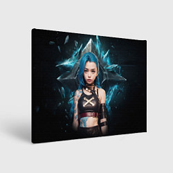 Холст прямоугольный Jinx arcane league of legends, цвет: 3D-принт