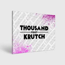 Холст прямоугольный Thousand Foot Krutch rock legends: надпись и симво, цвет: 3D-принт