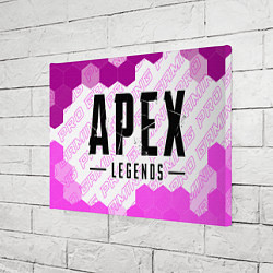 Холст прямоугольный Apex Legends pro gaming: надпись и символ, цвет: 3D-принт — фото 2