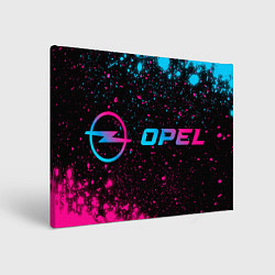 Картина прямоугольная Opel - neon gradient: надпись и символ