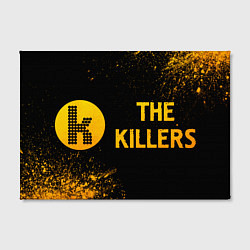Холст прямоугольный The Killers - gold gradient: надпись и символ, цвет: 3D-принт — фото 2