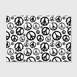 Холст прямоугольный Many peace logo, цвет: 3D-принт — фото 2